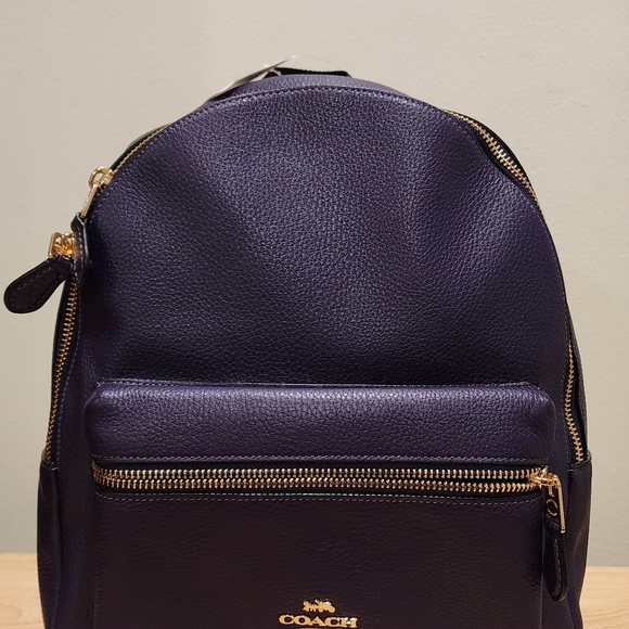 Coach Backpack, Purple main image 4